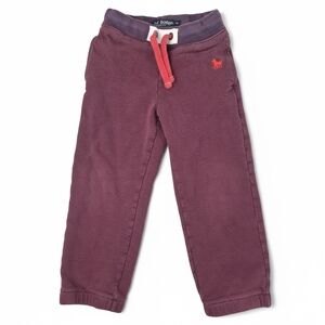 Mini Boden Boys Burgundy Knit Joggers Sweatpants Size 4Y